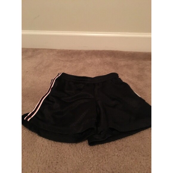 Champion Girls Black Mesh Shorts Gym Walking Running with Side Stripe Size Small - Picture 1 of 8